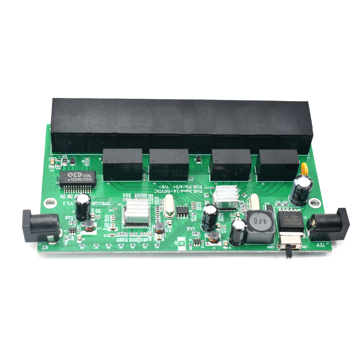 Product Gallery: Unmanaged 24V PoE Powered Switch, 7-Port Fast Ethernet + 1 Gigabit Uplink, Reverse PoE, Desktop/Wall-Mount for IP Cameras and Remote Sites 9