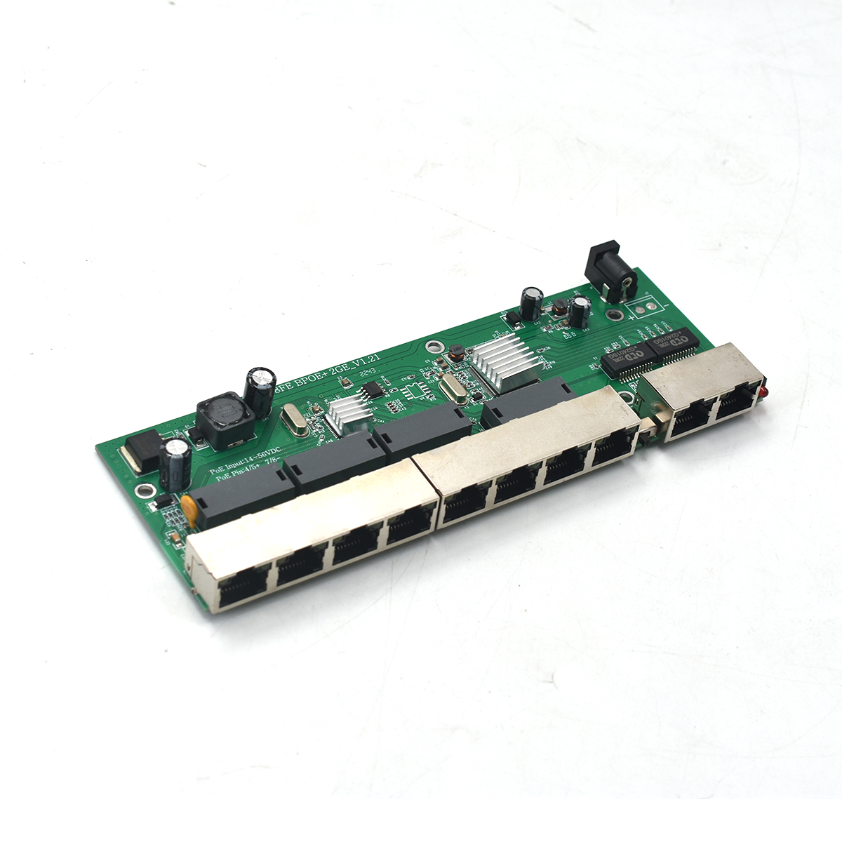 Product Gallery: Unmanaged 8-Port Gigabit Switch, PoE Powered, 2 Gigabit Uplink, Reverse PoE, Desktop, Plug and Play 11