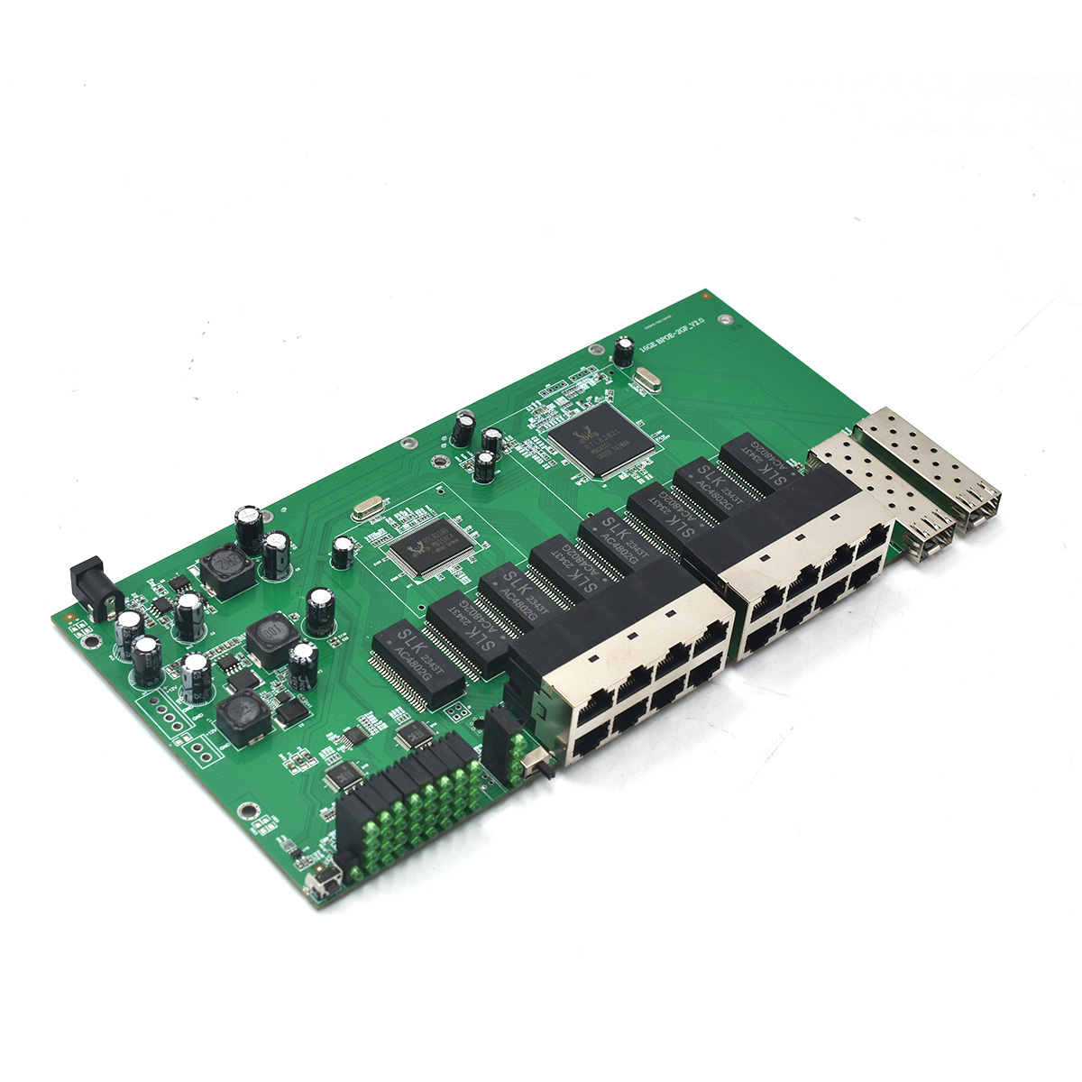 Product Gallery: Unmanaged PoE Powered Network Switch, 16 Gigabit Ports with 2 SFP Fiber Uplinks, Desktop Metal Case for Remote Power Input 9