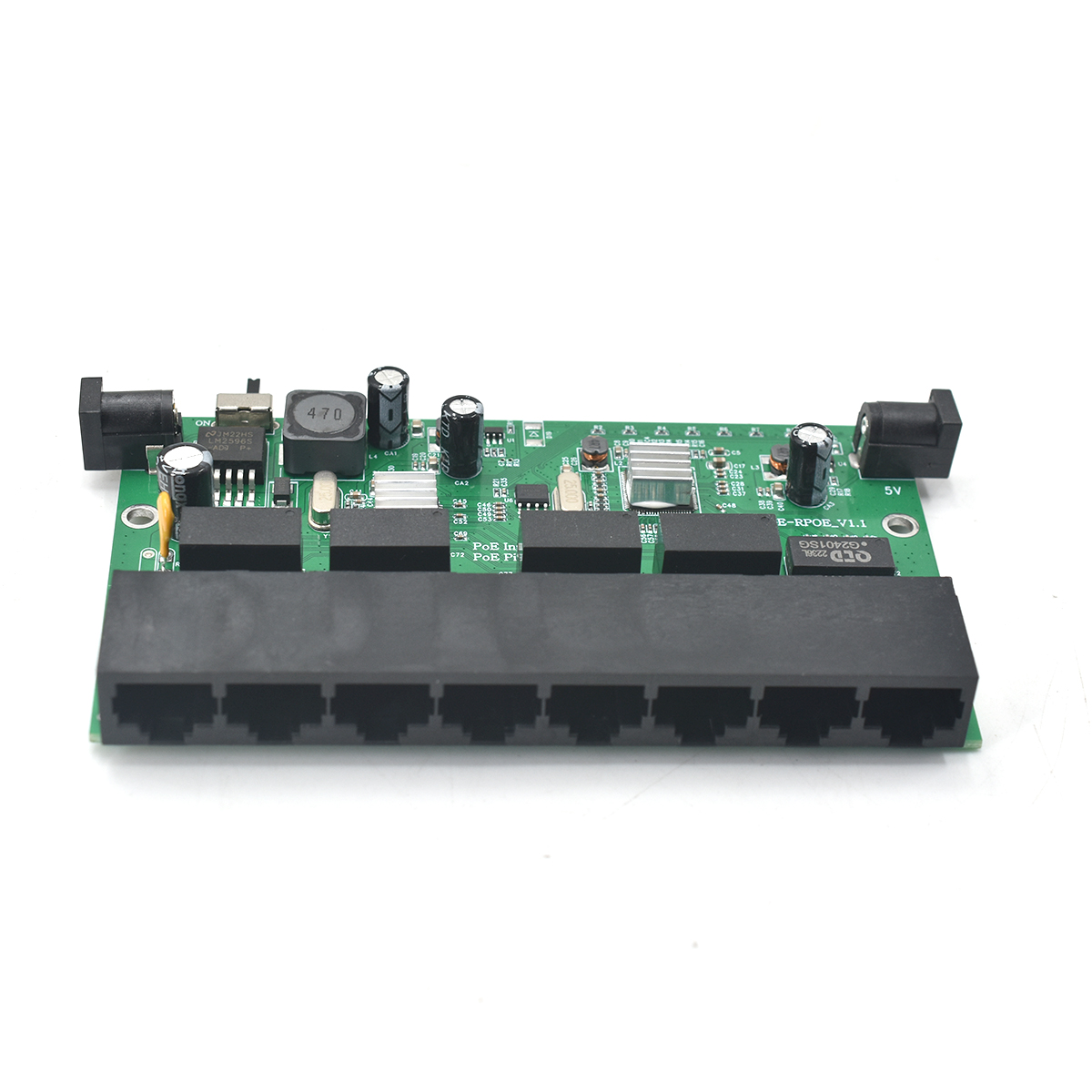 Product Gallery: Unmanaged 24V PoE Powered Switch, 7-Port Fast Ethernet + 1 Gigabit Uplink, Reverse PoE, Desktop/Wall-Mount for IP Cameras and Remote Sites 11