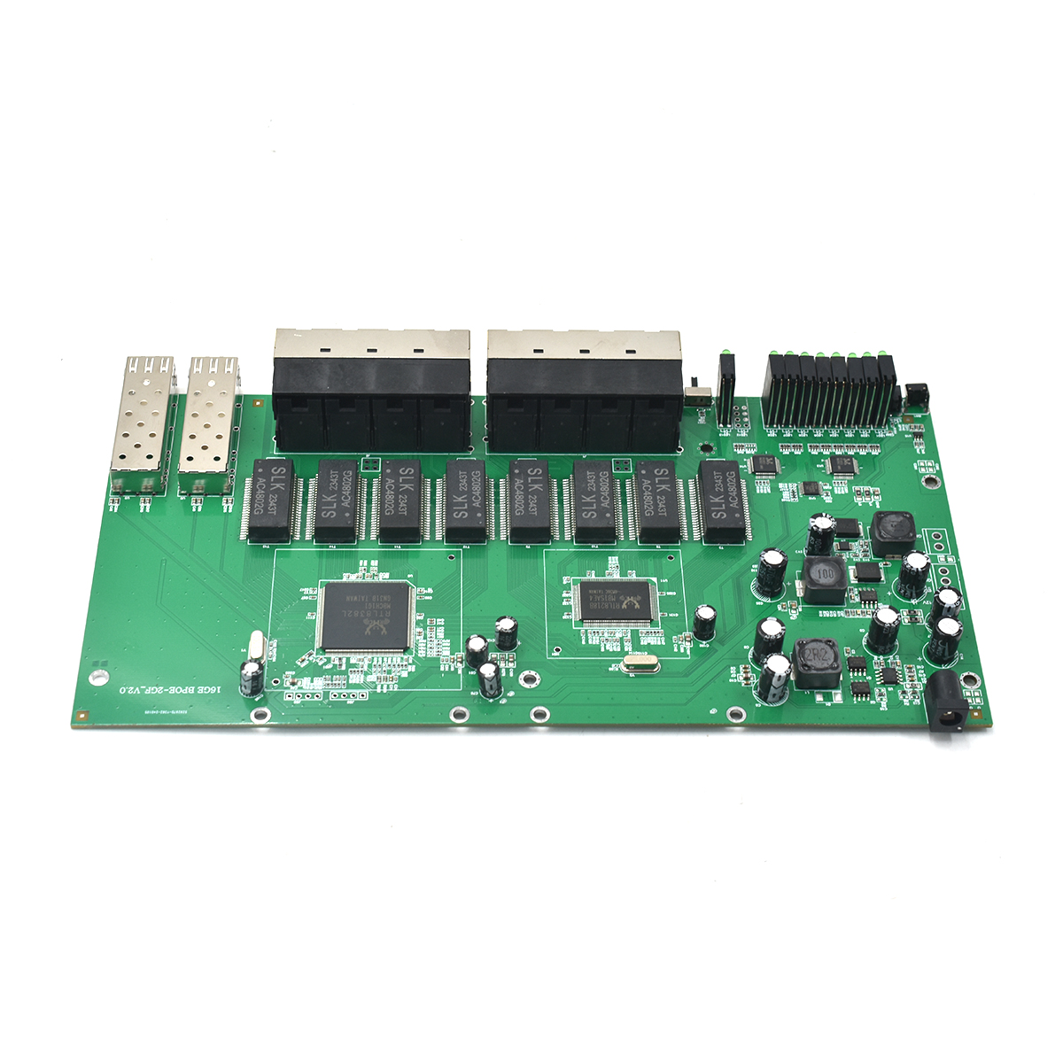 Product Gallery: Unmanaged PoE Powered Network Switch, 16 Gigabit Ports with 2 SFP Fiber Uplinks, Desktop Metal Case for Remote Power Input 11