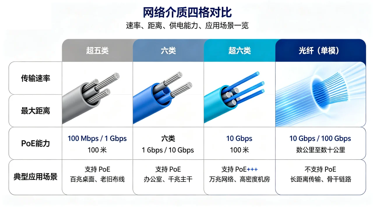 不同网线的对比区别