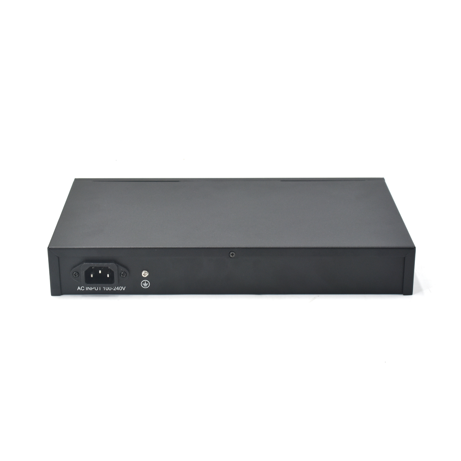 Product gallery: Unmanaged Fast Ethernet 24 Ports PoE++ Switch with Digital Power Meter, 2 Gigabit RJ45 Uplinks & 1 SFP, 250m Long Reach, Wall/Desktop/Rack Mount for Surveillance