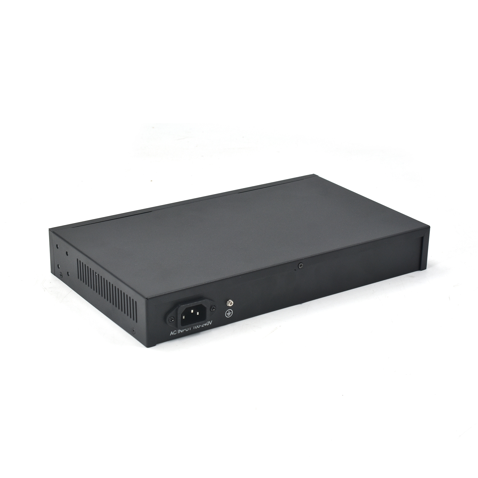 Product gallery: Unmanaged Fast Ethernet 24 Ports PoE++ Switch with Digital Power Meter, 2 Gigabit RJ45 Uplinks & 1 SFP, 250m Long Reach, Wall/Desktop/Rack Mount for Surveillance
