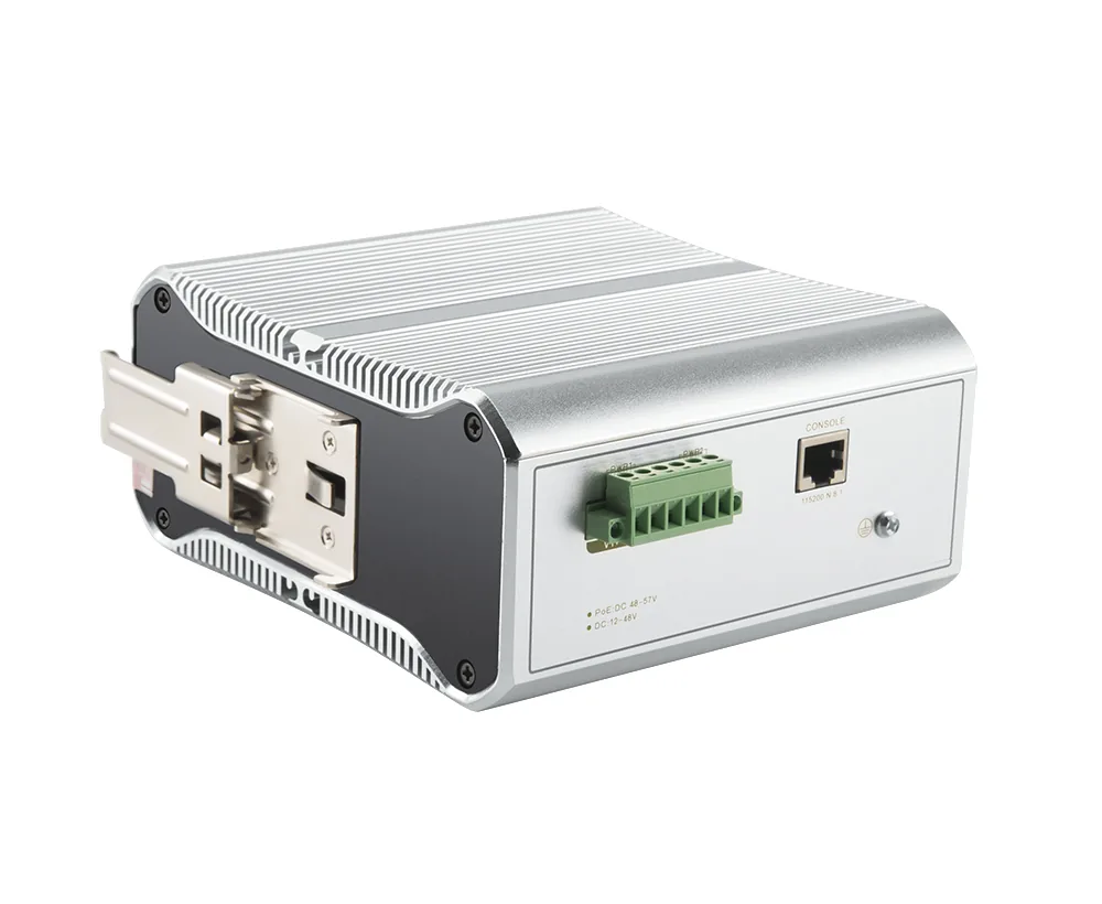 Product Gallery: Managed 24-Port L3 Managed Industrial Ethernet Fiber Switch with 4 SFP+ 10G Uplink, DIN Rail 5