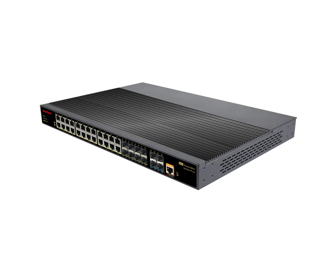 Product Gallery: Managed 36-Port L3 Industrial Ethernet Switch with 24 Gigabit RJ45, 8 SFP, 4 SFP+ 10G Uplink, Rack-Mount 4