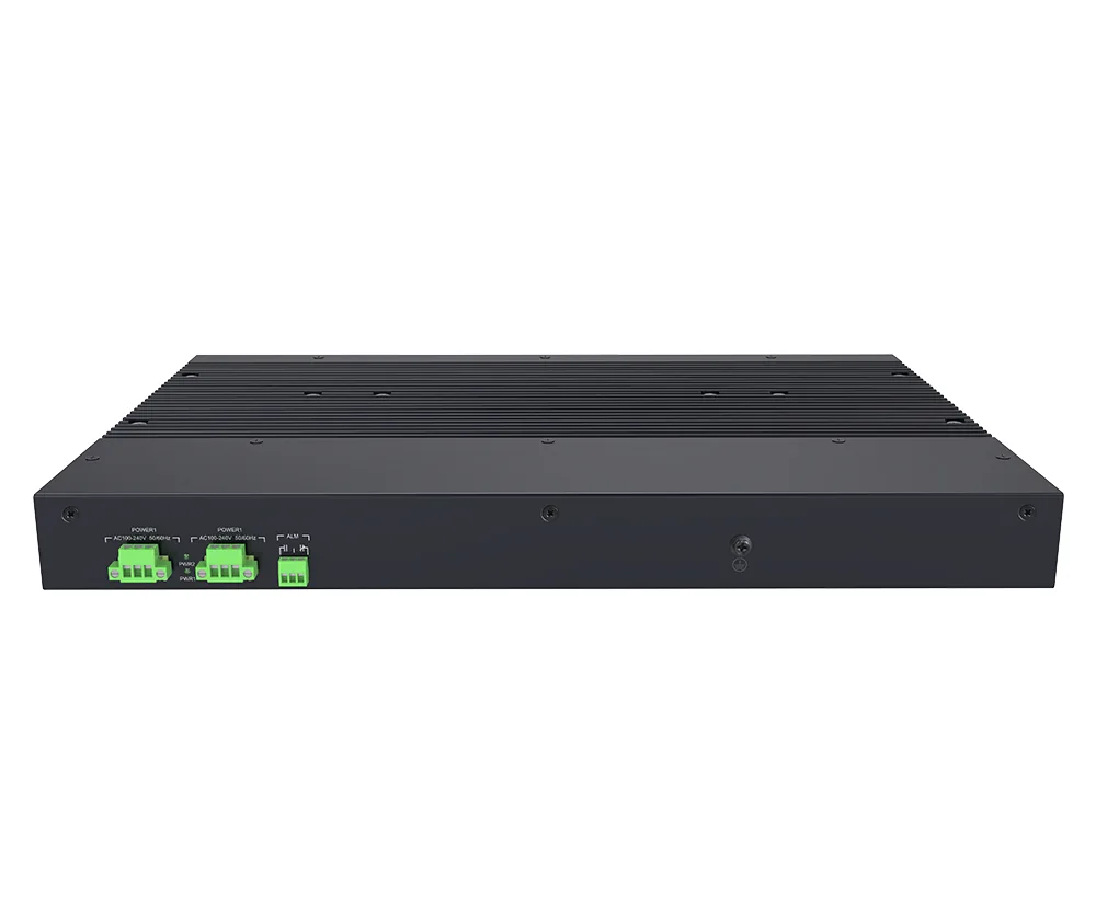 Product Gallery: Managed 36-Port L3 Industrial Fiber Switch with 24 SFP, 4 SFP+ 10G Uplink, 8 Gigabit RJ45, Rack-Mount 4